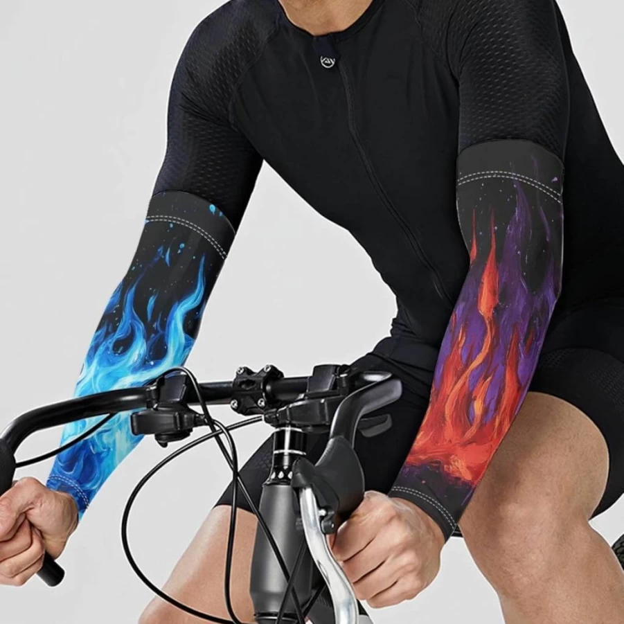 Binienty Cooling UV Protection Arm Sleeves for Men & Women - Sports, Golf, Cycling, Driving Sun Guard Compression Sleeve Covers