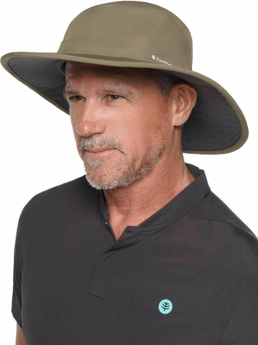 Coolibar UPF 50+ Sun Protective Golf Hat for Men & Women – Fore Wide Brim UV Protection