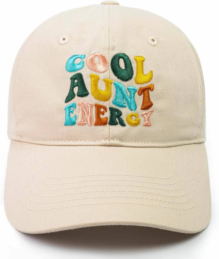 68LDROOTER Embroidered Baseball Cap - Cool Aunt Gift for Women, Adjustable Birthday Present, Unique Hat for Aunt