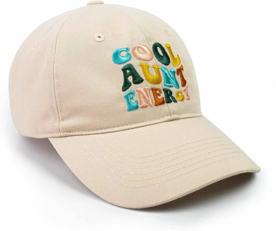 68LDROOTER Embroidered Baseball Cap - Cool Aunt Gift for Women, Adjustable Birthday Present, Unique Hat for Aunt