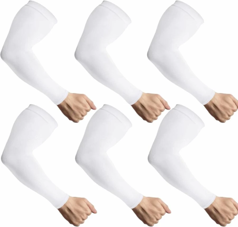 LUOLIIL VOE UV Protection Cooling Arm Sleeves for Men & Women - Breathable Compression Sleeves for Sports, Golf, Running & Outdoor Activities
