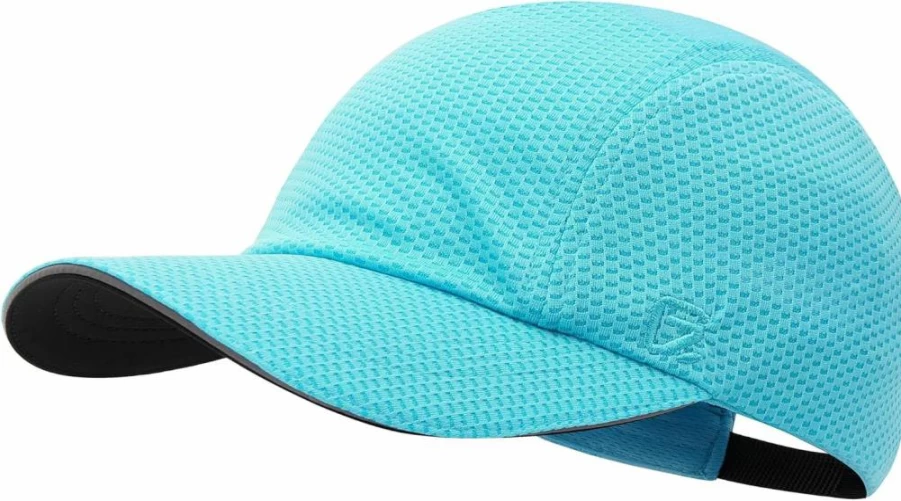 GADIEMKENSD Women's Running Cap - Lightweight Performance Mesh Hat with Reflective Safety & Ventilation for Racing