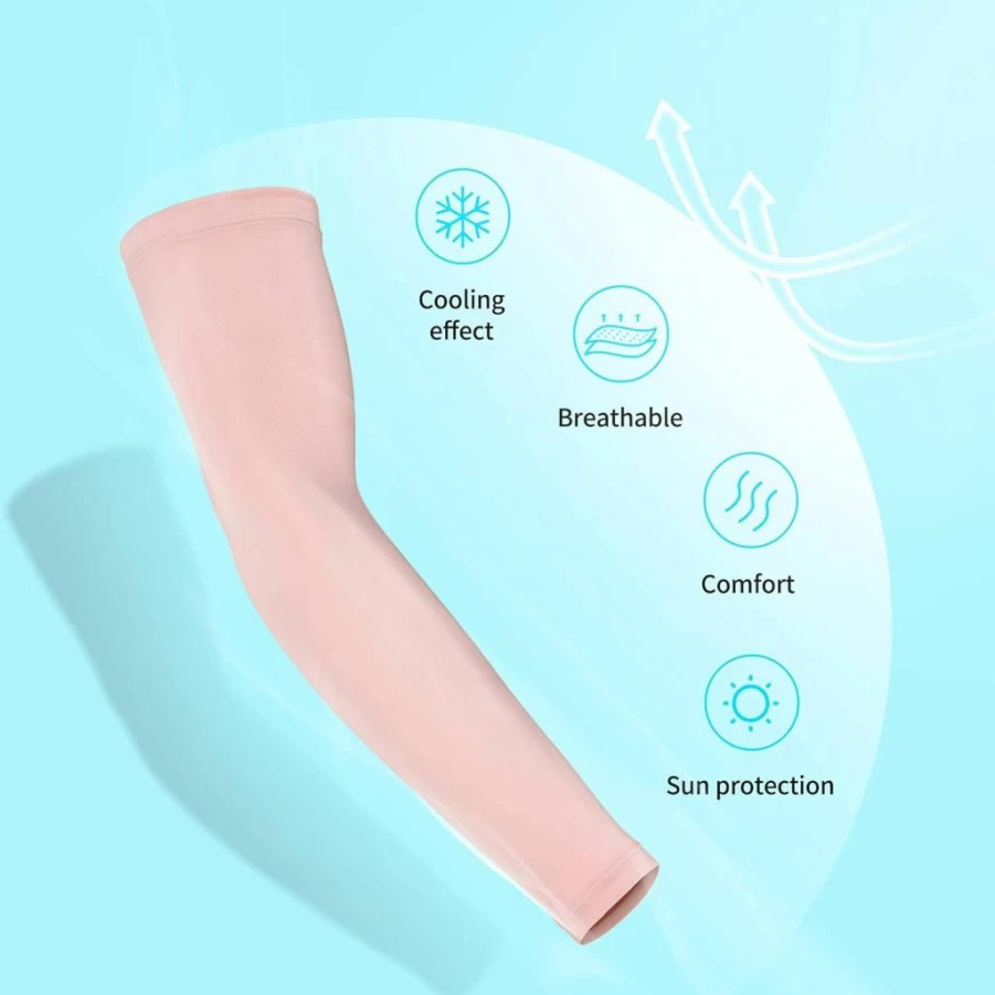 Mile High Life Cooling UV Protection Arm Sleeves for Golf Running Cycling | Tattoo Cover Up & Sun Shield Sports Sleeve
