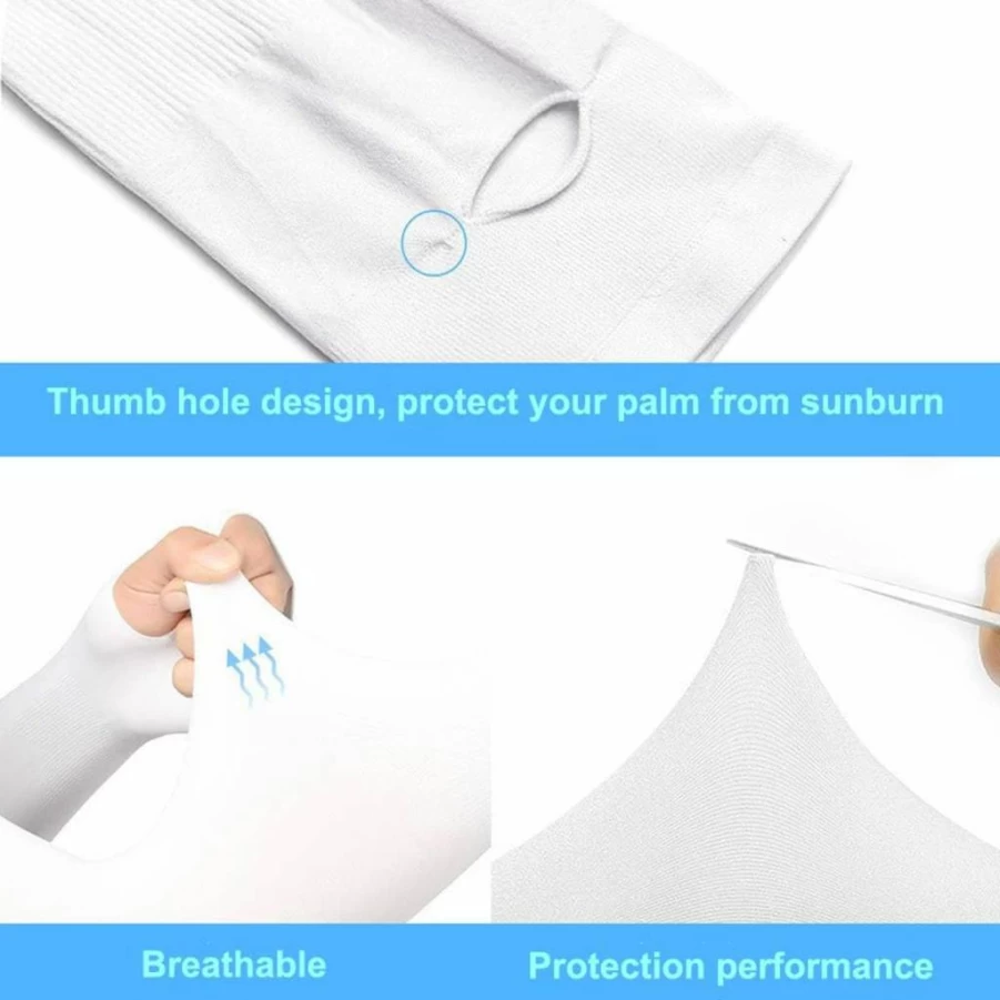 ONESWI 3 Pairs Cooling Arm Sleeves UV Sun Protection for Men & Women - Breathable Sports Sleeves for Cycling, Golf, Basketball, Driving & Outdoor Activities