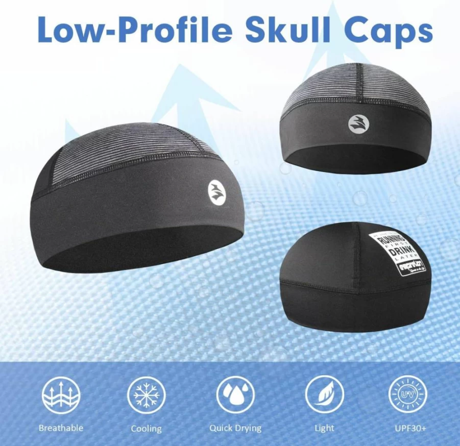 EMPIRELION Cooling Helmet Liner - Stretchable Sweat-Wicking Skull Cap for Work, Running & Sun Protection