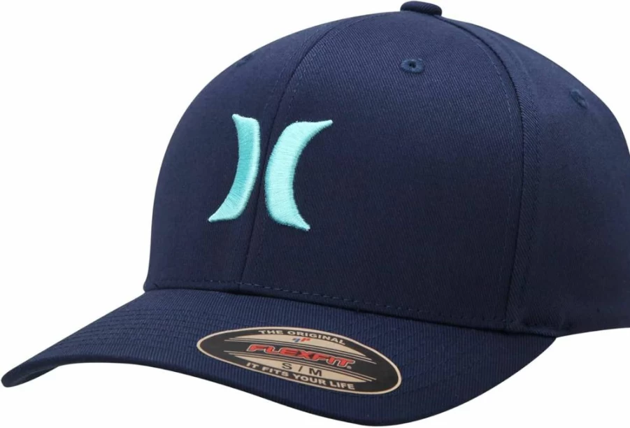 Hurley Men's Flexfit Fitted Baseball Cap - Adjustable Sizes S-XL for Comfort & Style