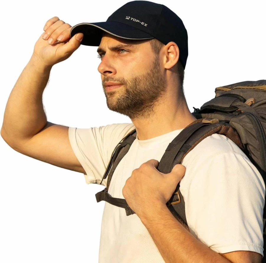 TOP-EX Oversize Baseball Cap for Men - Waterproof Running Hat in XL, XXL, XXXL for Extra Large Heads