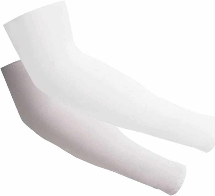 2 Pairs UV Protection Cooling Arm Sleeves for Men & Women - Breathable Sun Sleeves for Cycling, Running, Golf, Driving by FOOTINSOLE.COM