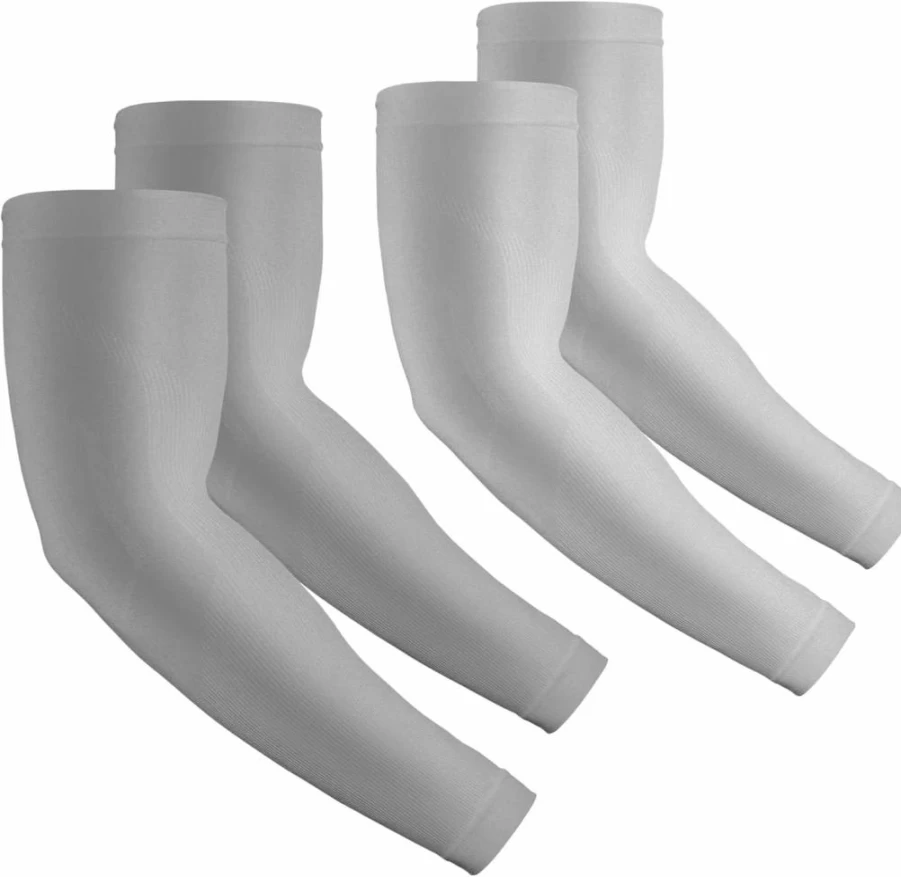 Rescoto 2 Pairs UPF 50+ UV Protection Cooling Arm Sleeves for Men & Women, Breathable Sun Sleeves, Tattoo Cover, Outdoor Sports Compression Sleeves