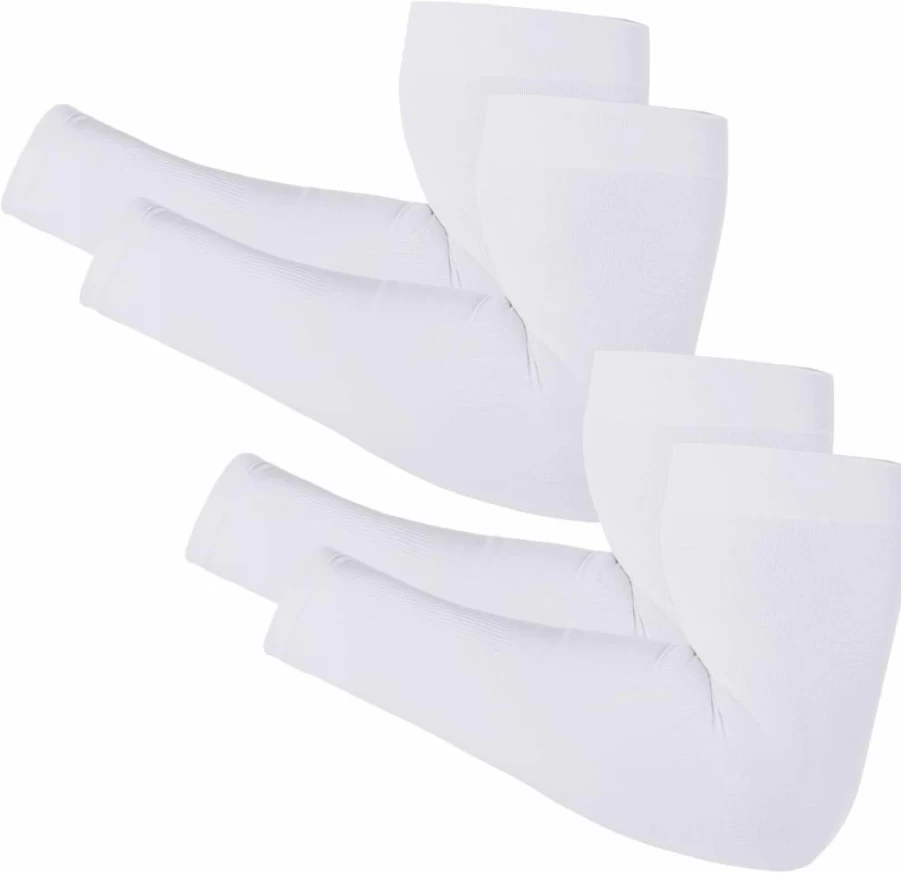 Newbyinn UV Sun Protection Arm Sleeves for Men & Women - Cooling Compression Sleeve Covers Tattoos, Size L-XL, Breathable SPF Arm Guards