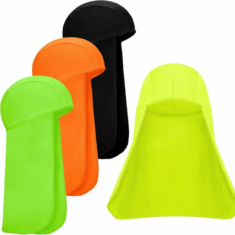 Geyoga 4-Pack Cooling Skull Cap with Sun Shade – Quick-Dry UV Protection Hat for Men & Women (Assorted Colors)