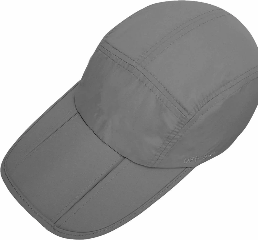 9M UPF 50+ Foldable Sun Protection Hat - Quick Dry Portable Baseball Cap for Men & Women, Adjustable Folding Design for Outdoor Activities