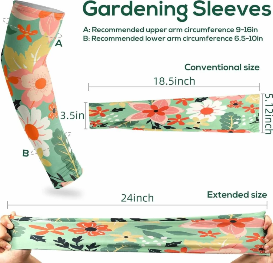 YUNVI Sun Protection Arm Sleeves for Women - Cooling UV Gardening & Farm Sleeve Covers
