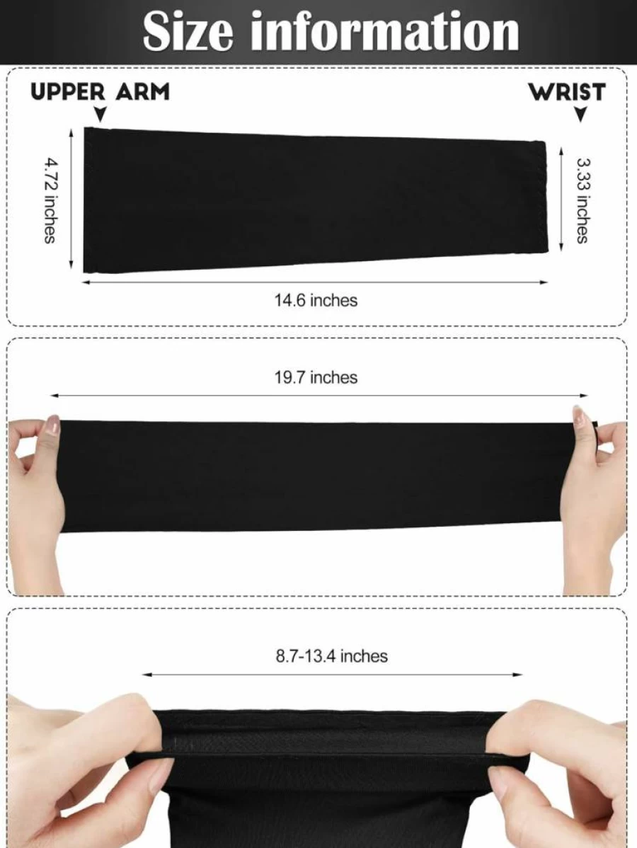 Bememo 16 Pairs Cooling Arm Sleeves for Men & Women - UV Protection, Breathable Knitted Ice Silk, Tattoo Cover, Multicolor