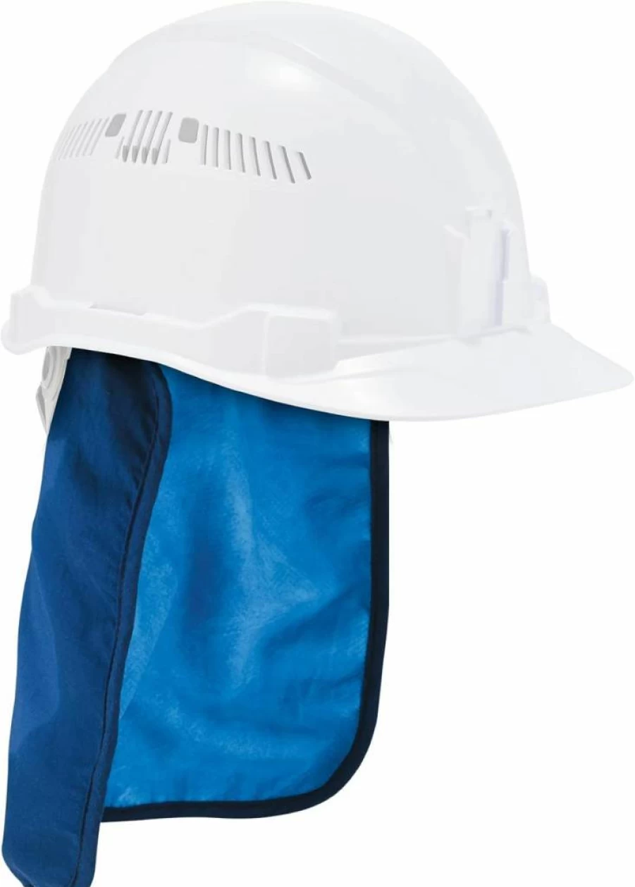 Ergodyne Medium Blue Hard Hat Neck Shade with Evaporative Cooling for Sun Protection