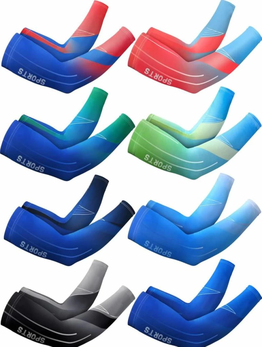 Newcotte UV Protection Arm Sleeves for Men & Women - Cooling Sport Compression Sleeves with Ice Silk Technology for Sun Cover & Comfort