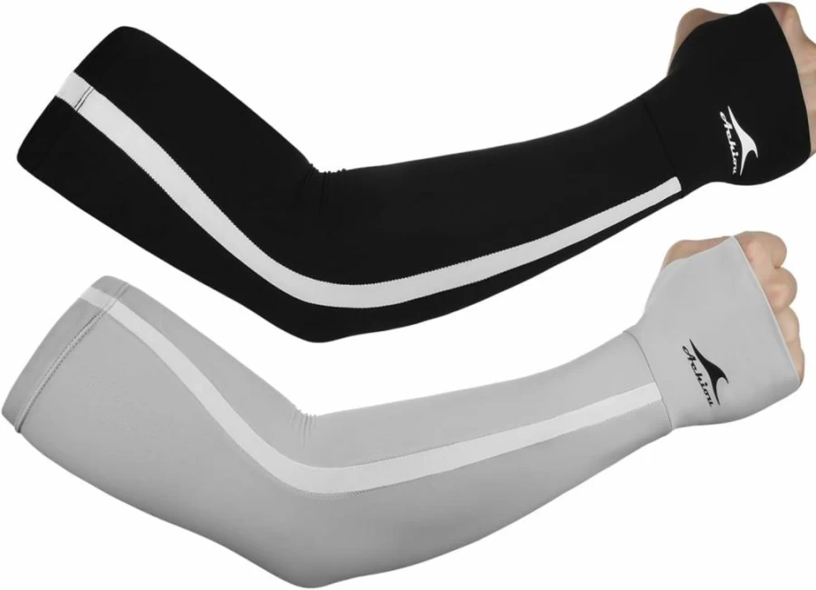 Achiou UPF50+ Sun Protection Arm Sleeves for Women, Cooling UV Blocking Sleeves for Golf, Football & Outdoor Activities
